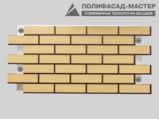 Термопанель фасадная "Жёлтый кирпич": фото товара 1